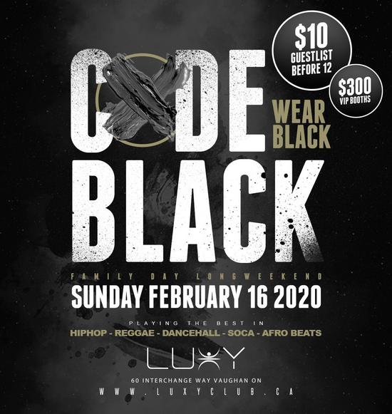Luxy 2020 - Code Black